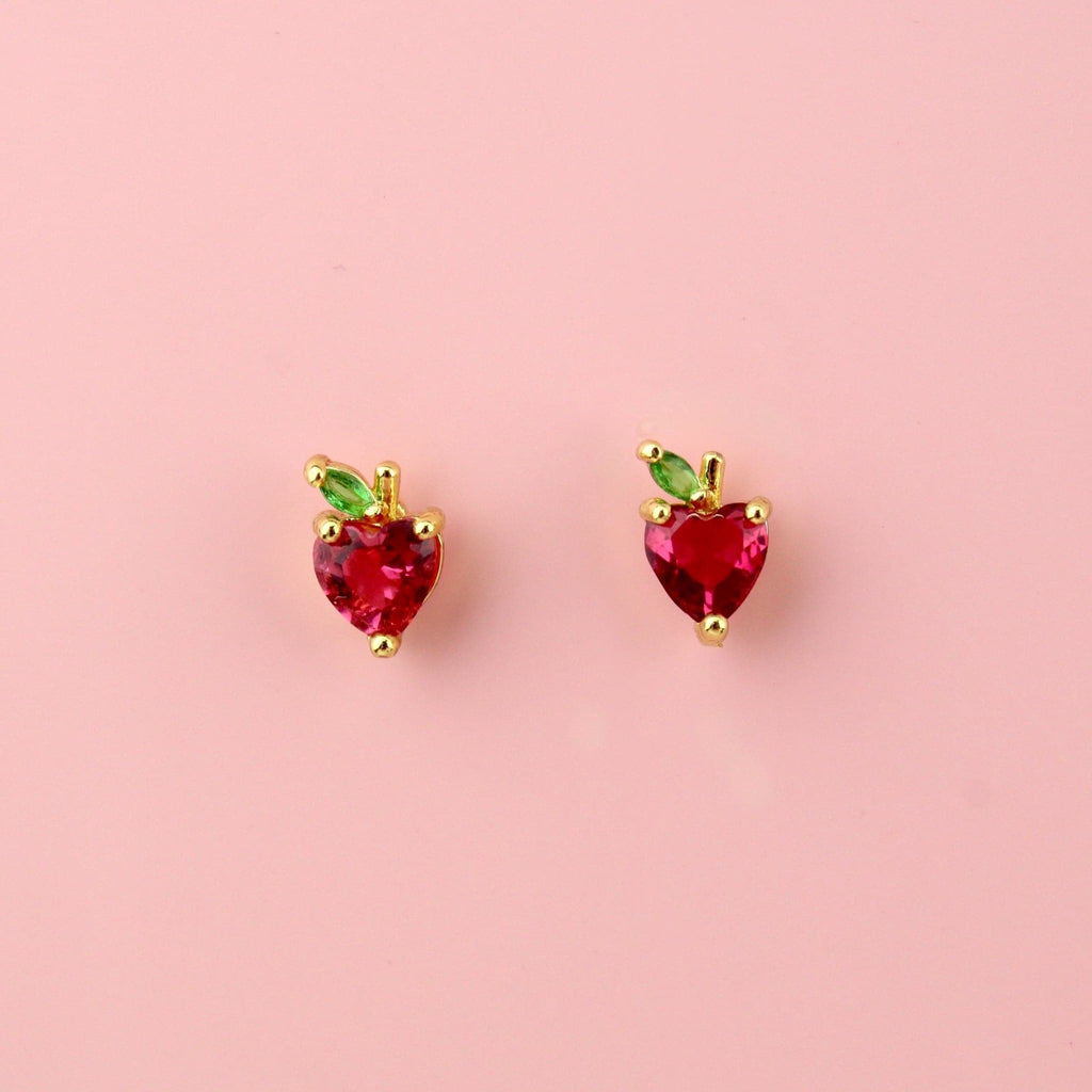 An Apple A Day Stud Earrings