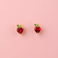 An Apple A Day Stud Earrings