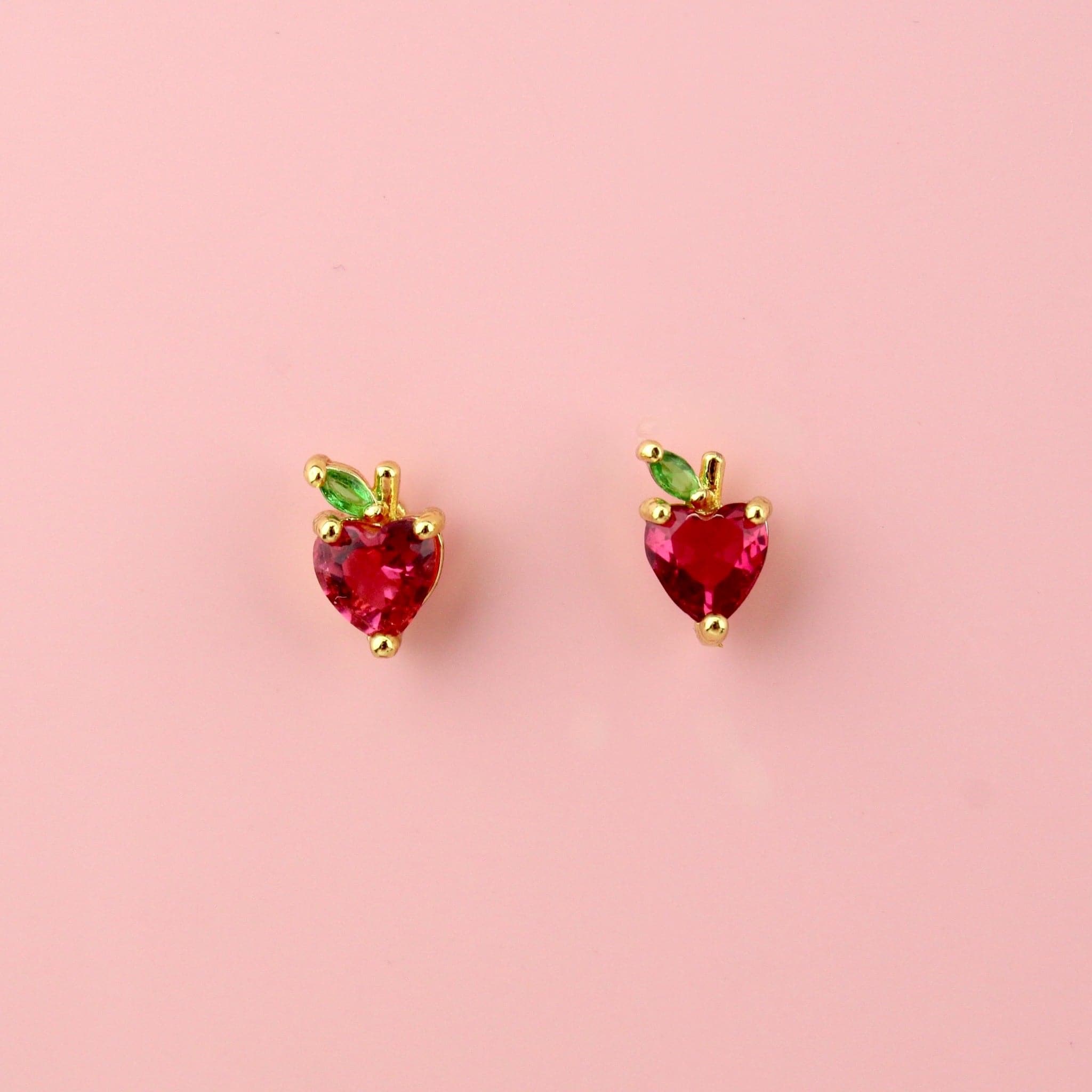 An Apple A Day Stud Earrings