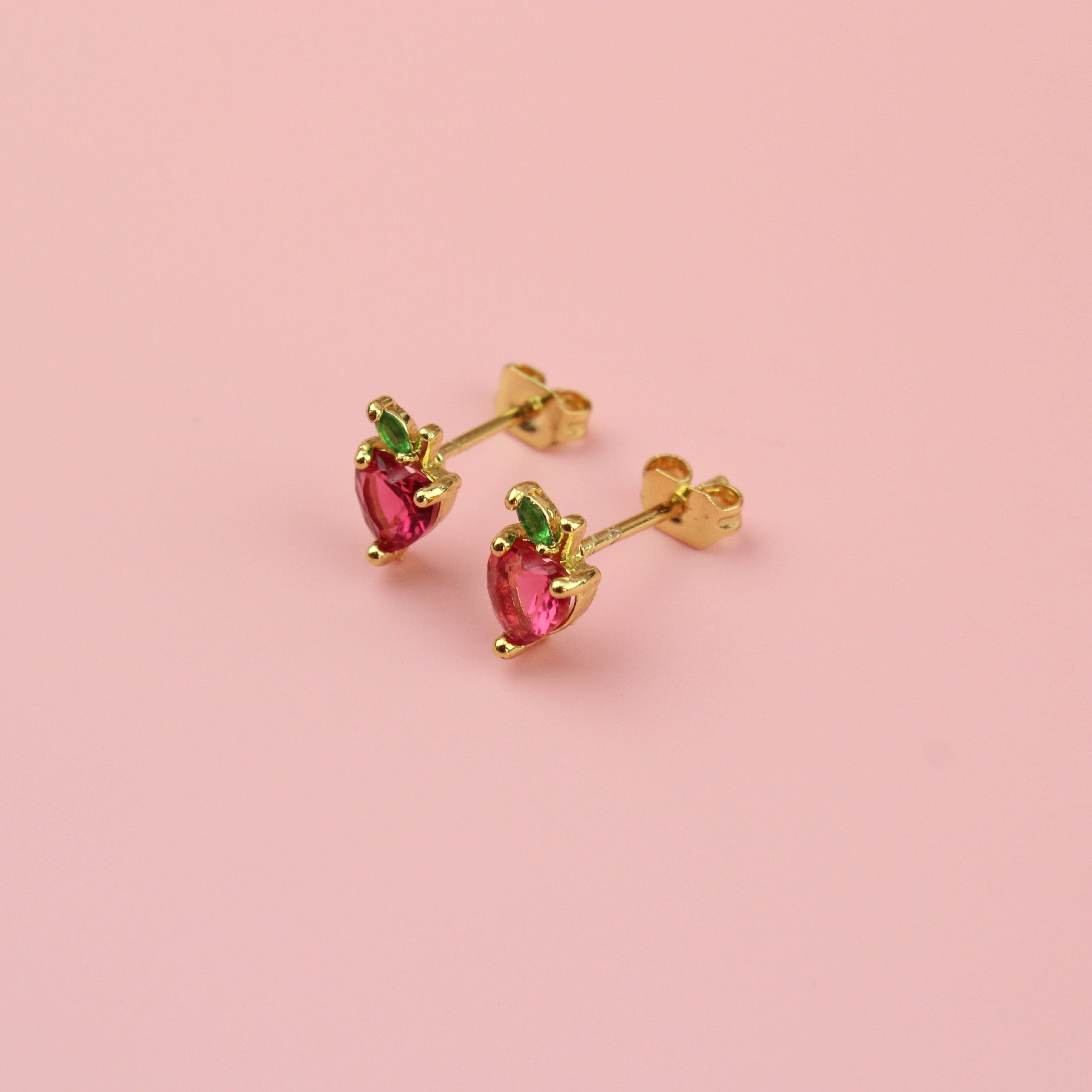 An Apple A Day Stud Earrings