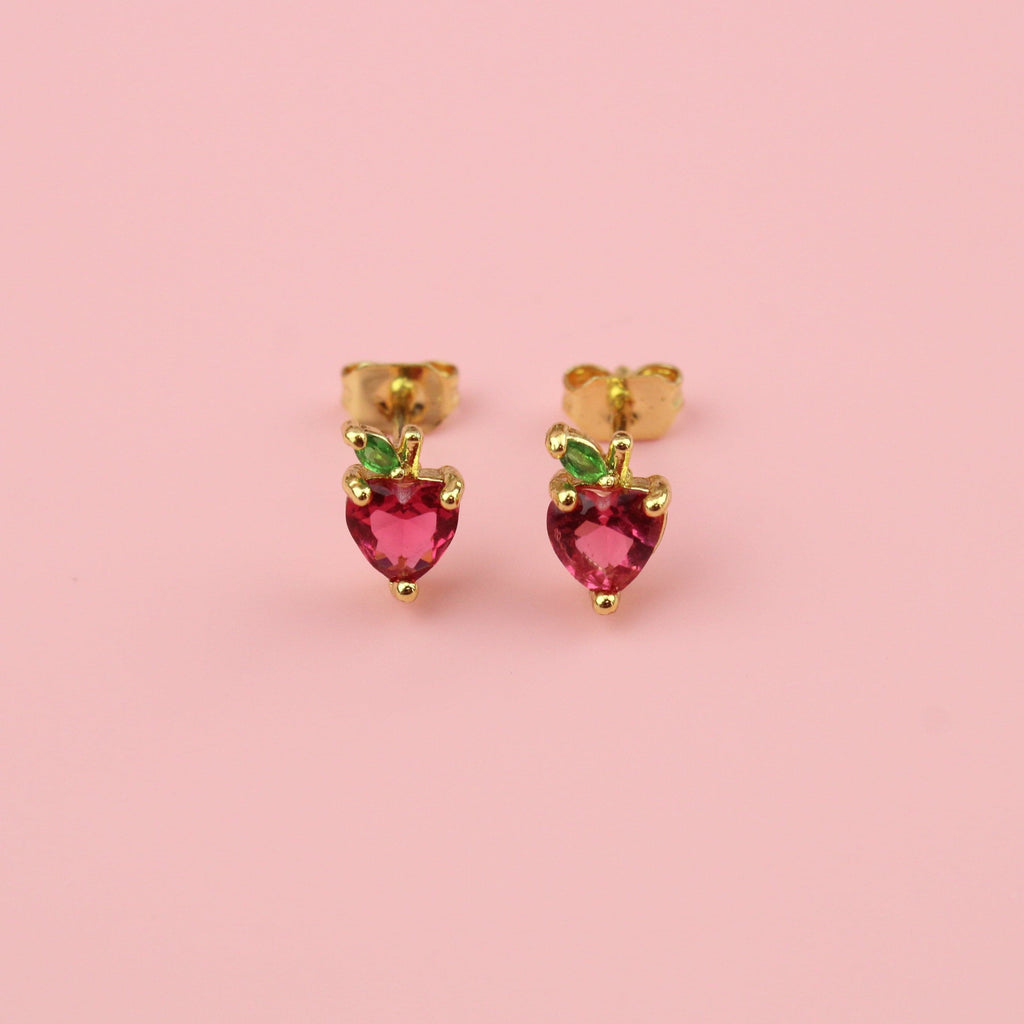 An Apple A Day Stud Earrings
