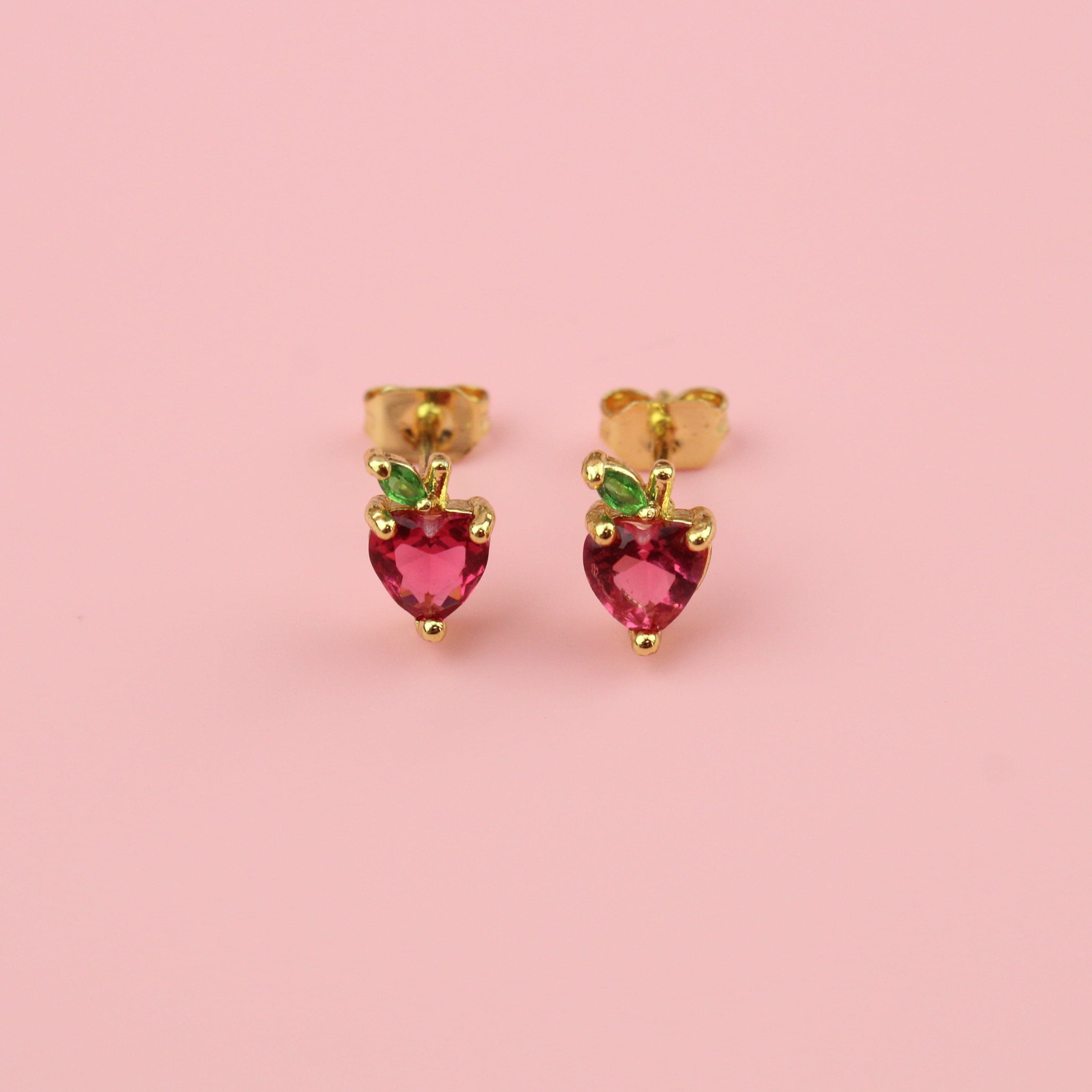An Apple A Day Stud Earrings