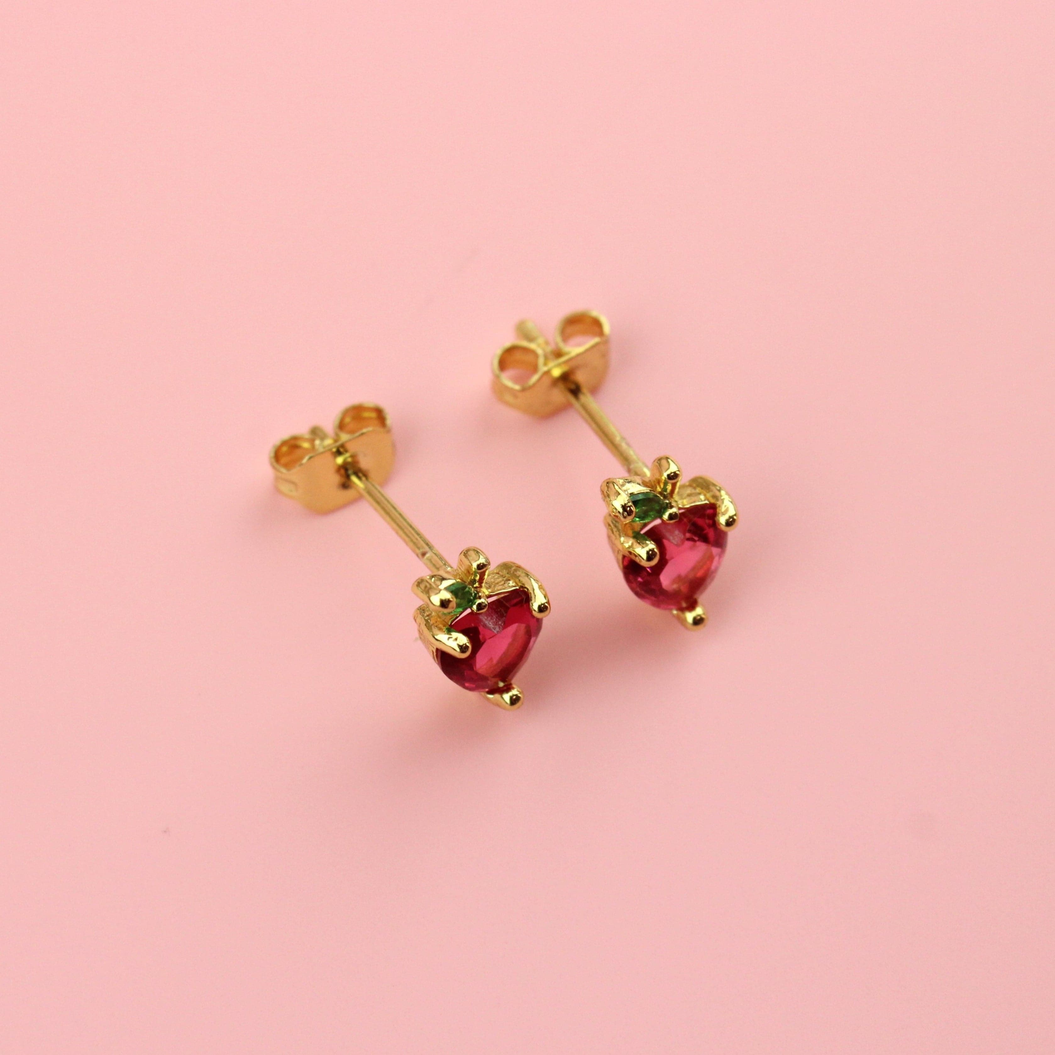 An Apple A Day Stud Earrings