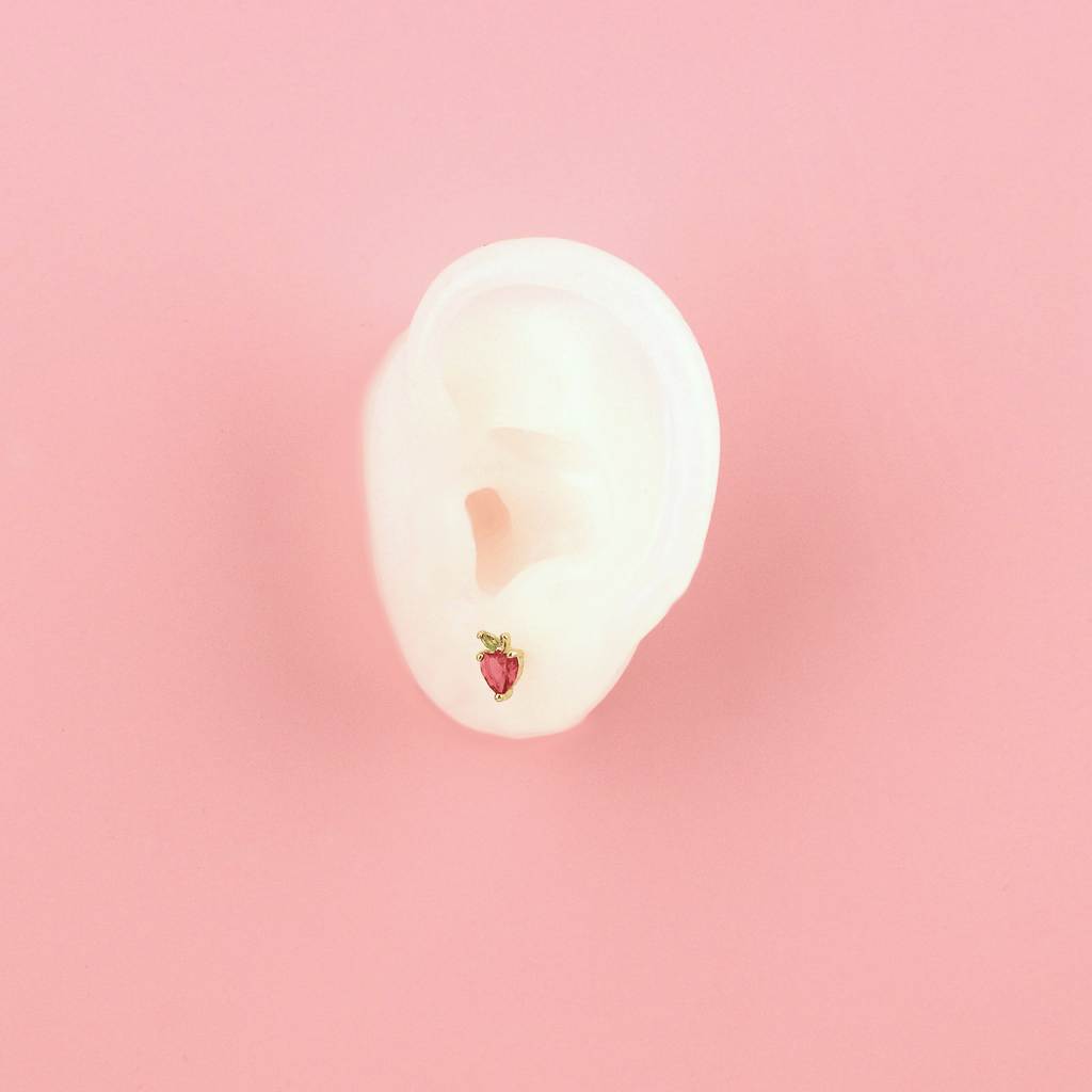 An Apple A Day Stud Earrings