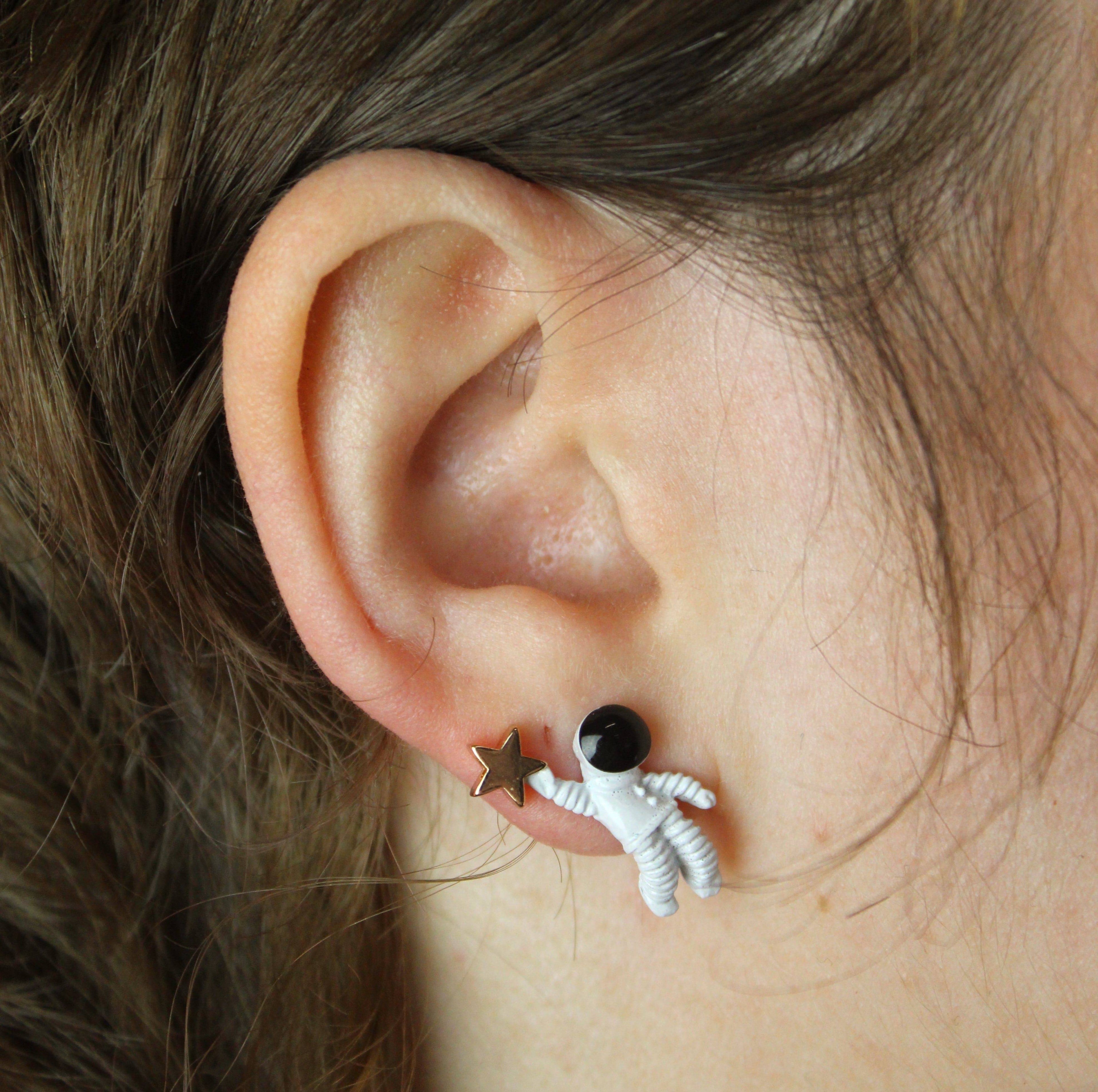 Astronaut Stud Earrings