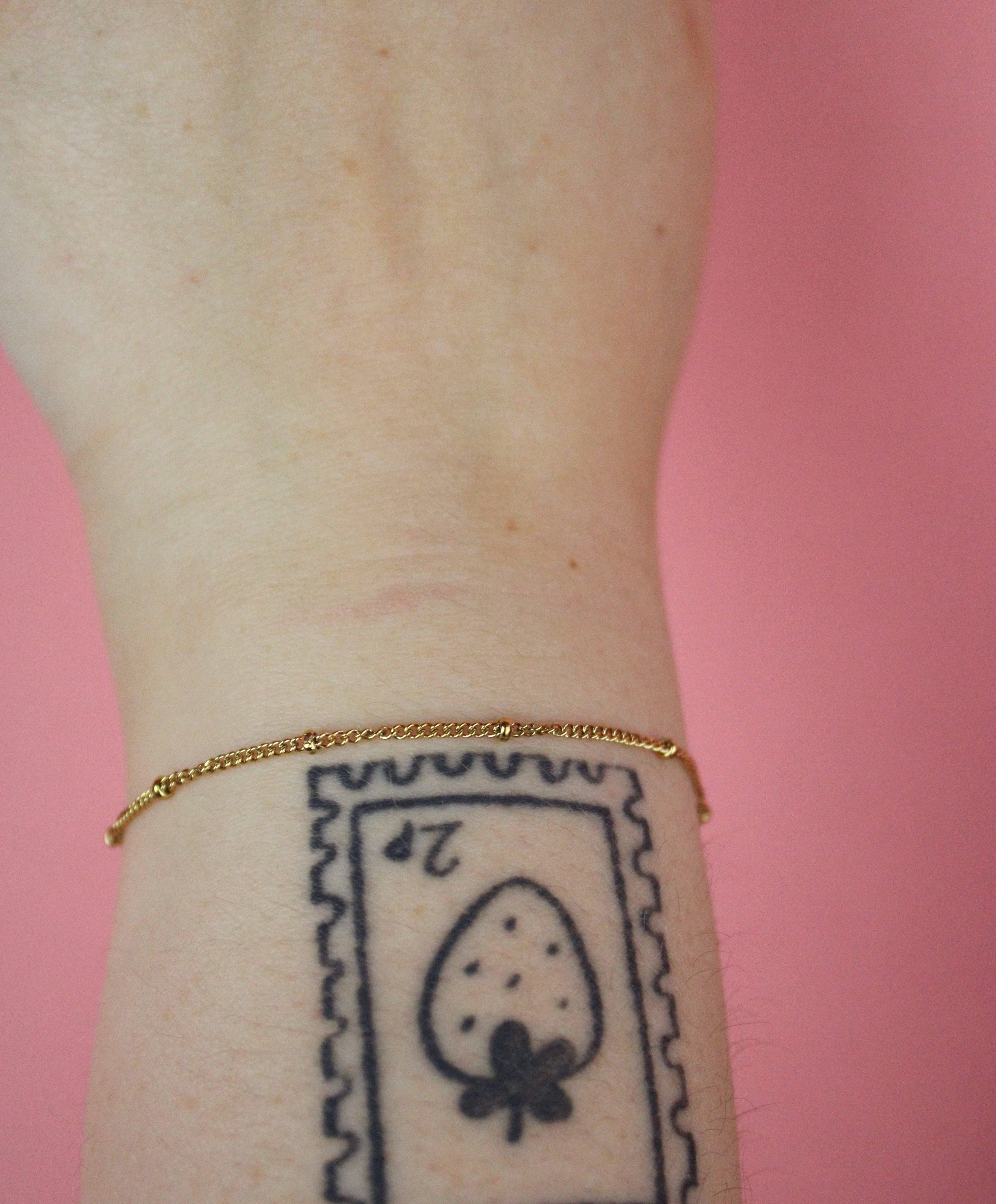 Beaded Bracelet (Gold Plated)