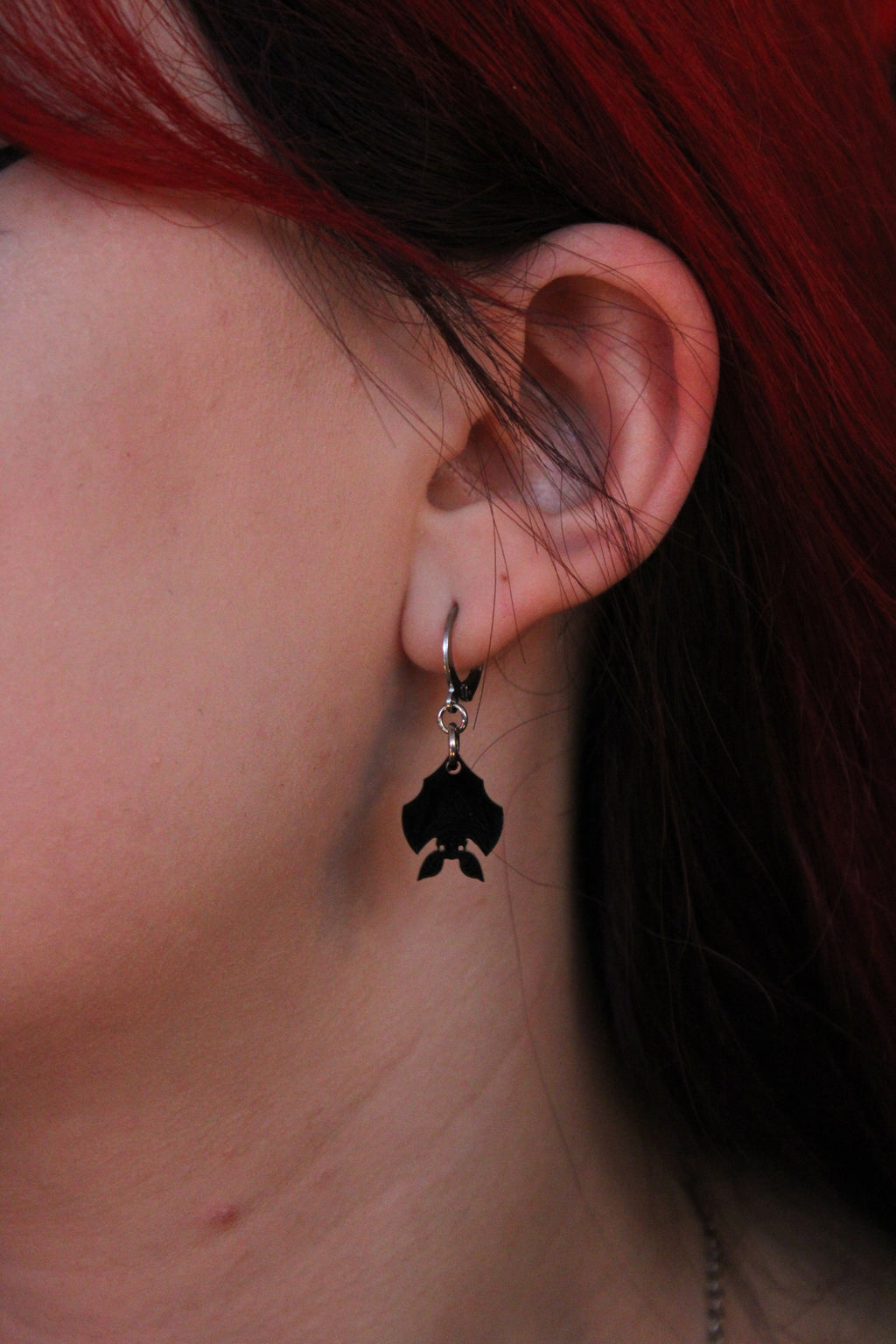 Bat Huggie Hoop Earrings