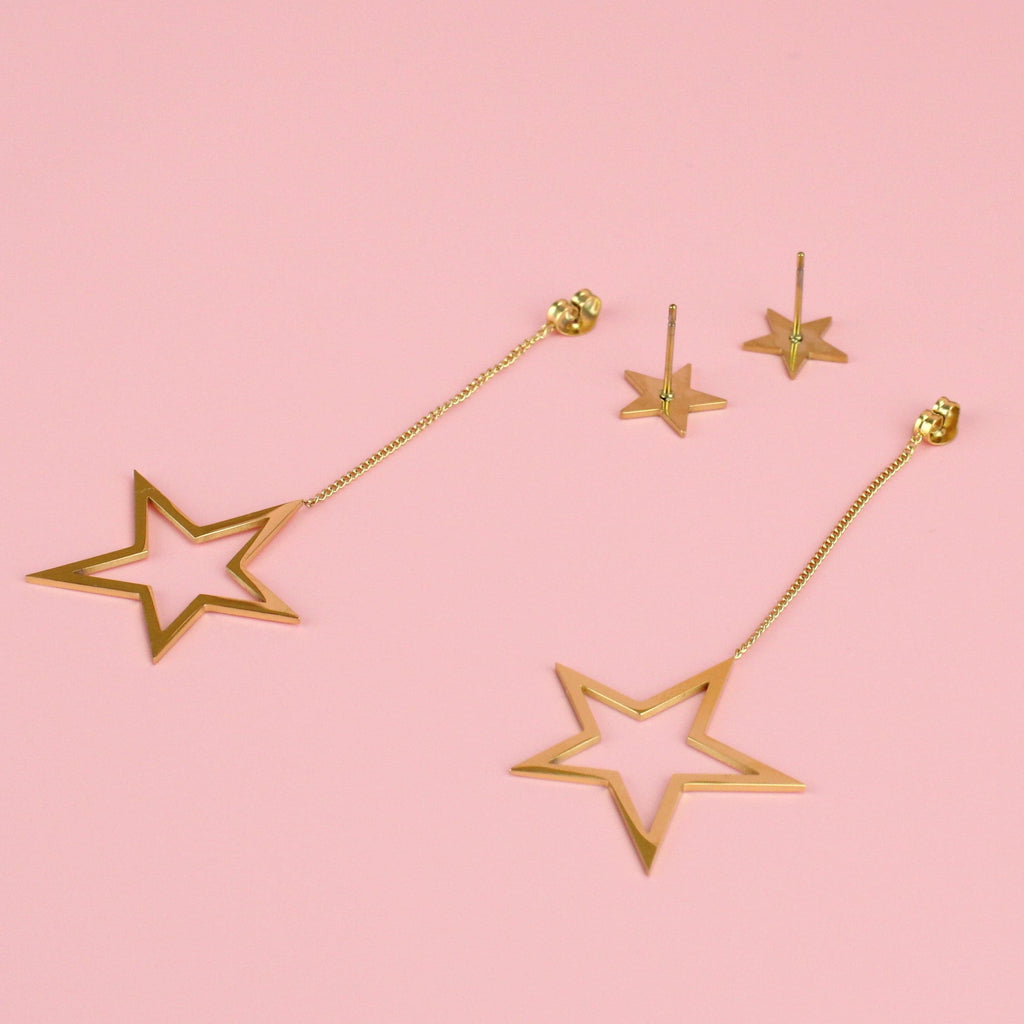 All The Stars Stud Earrings (Gold Plated)