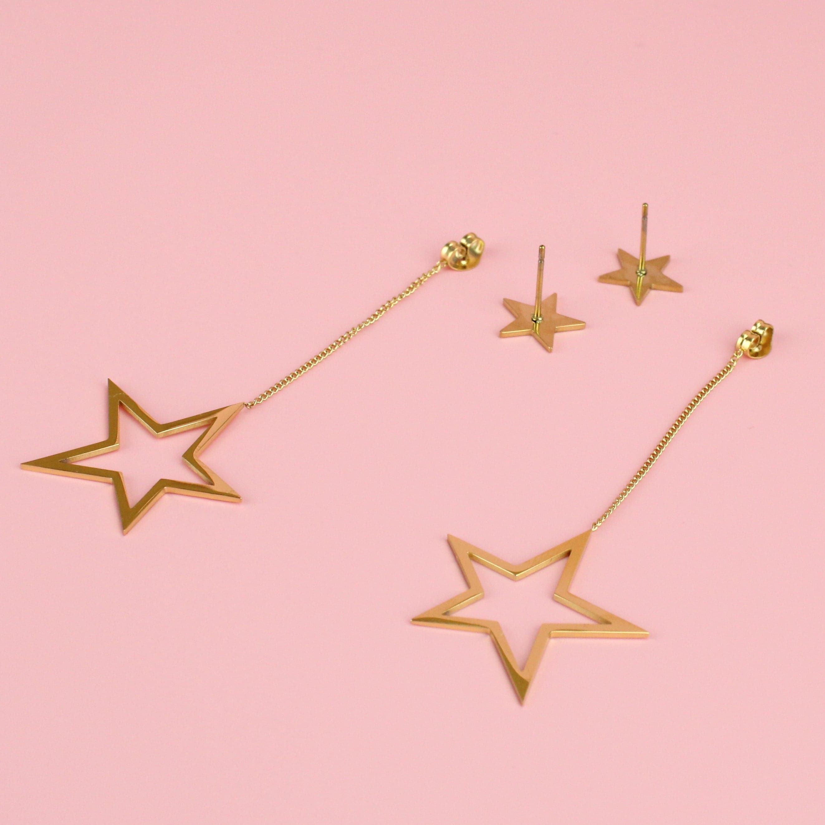All The Stars Stud Earrings (Gold Plated)