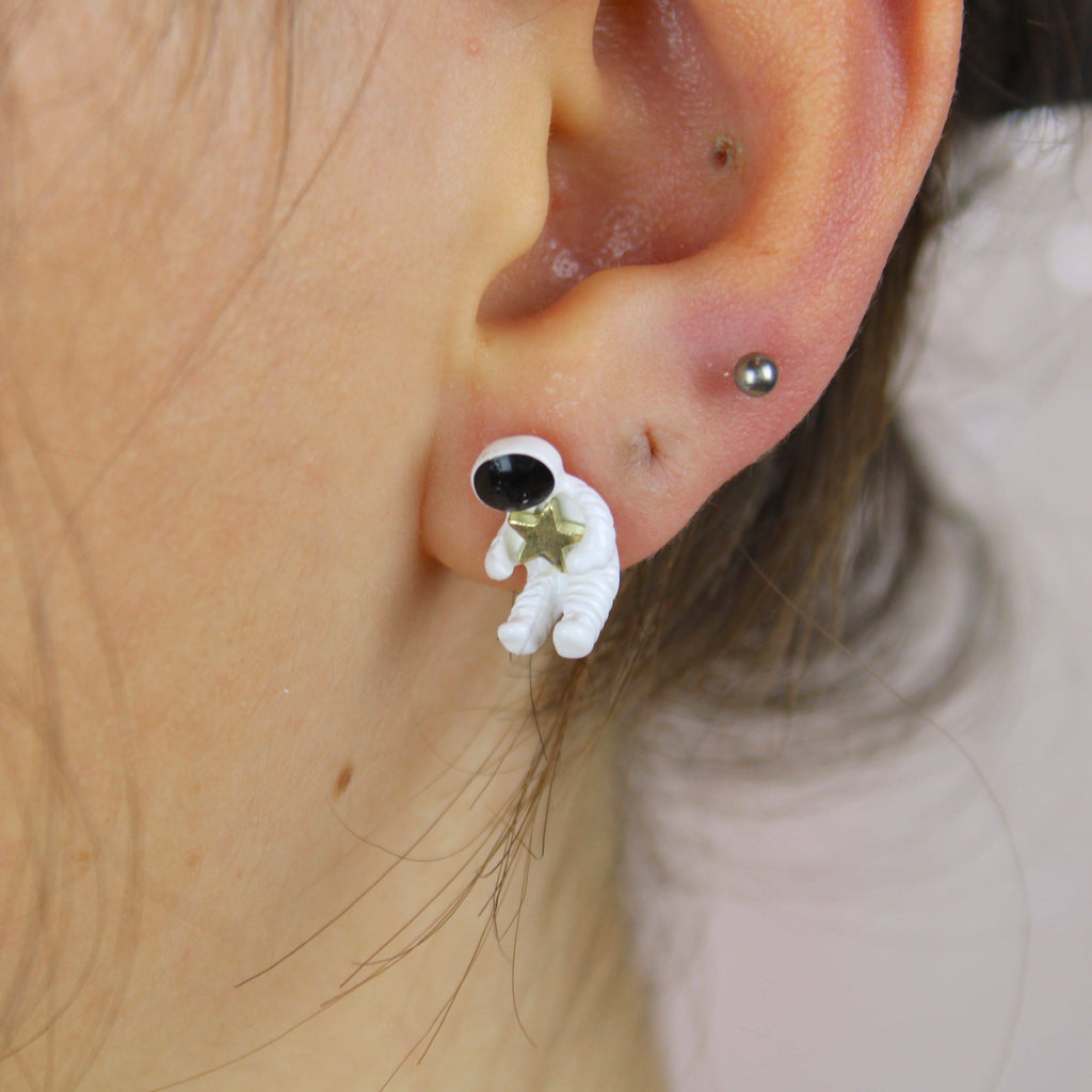 Astronaut Stud Earrings