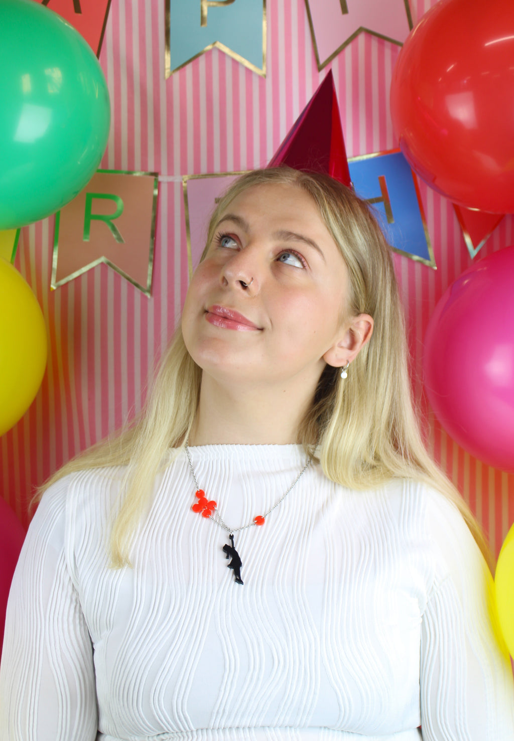 Balloon Girl Necklace