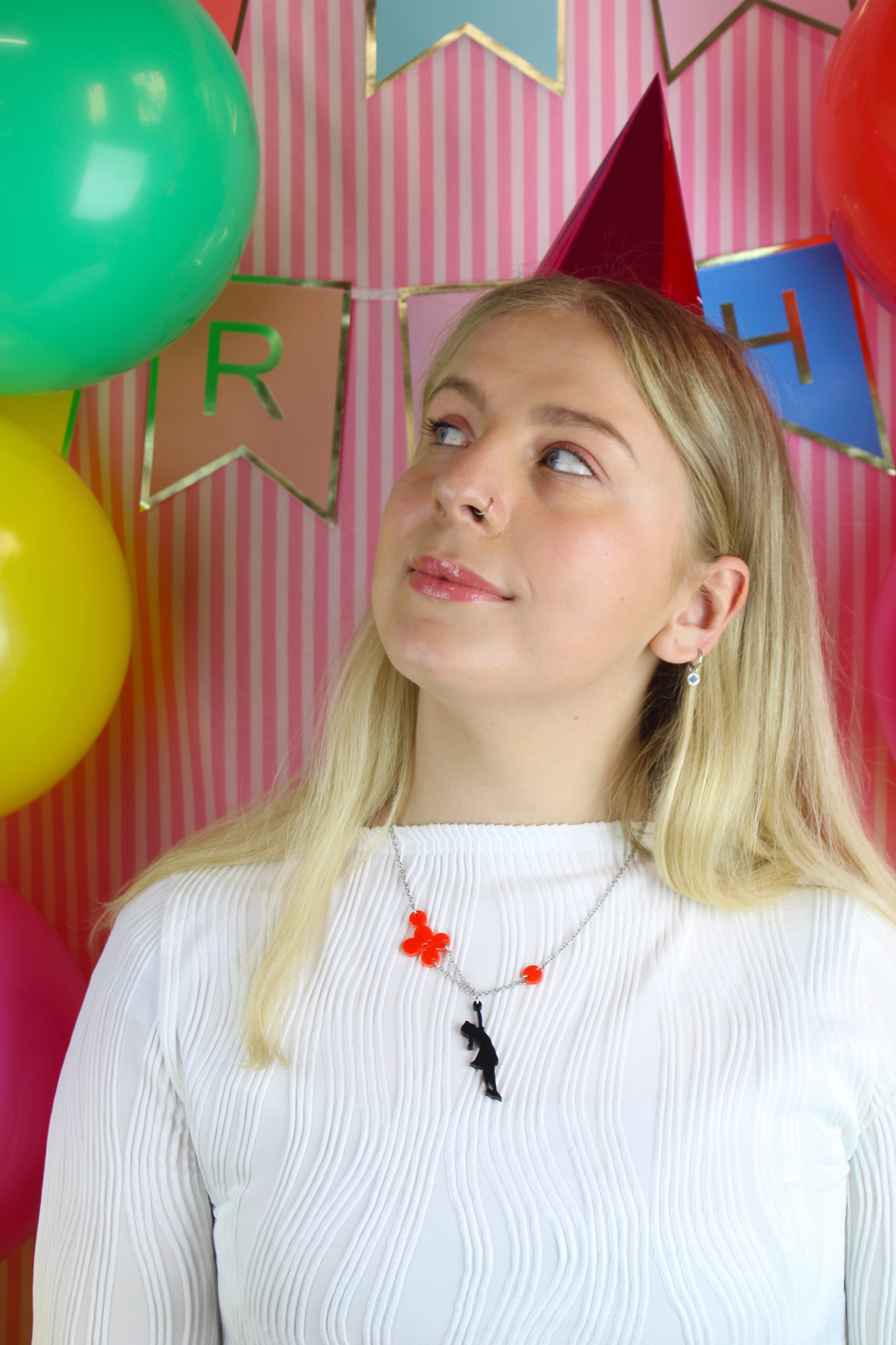 Balloon Girl Necklace