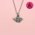 Antique Silver Bee Necklace