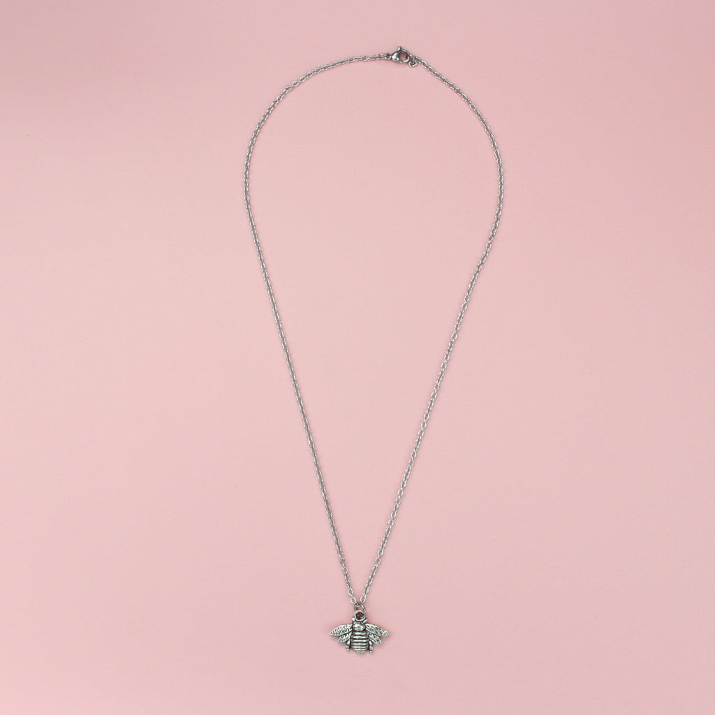 Antique Silver Bee Necklace