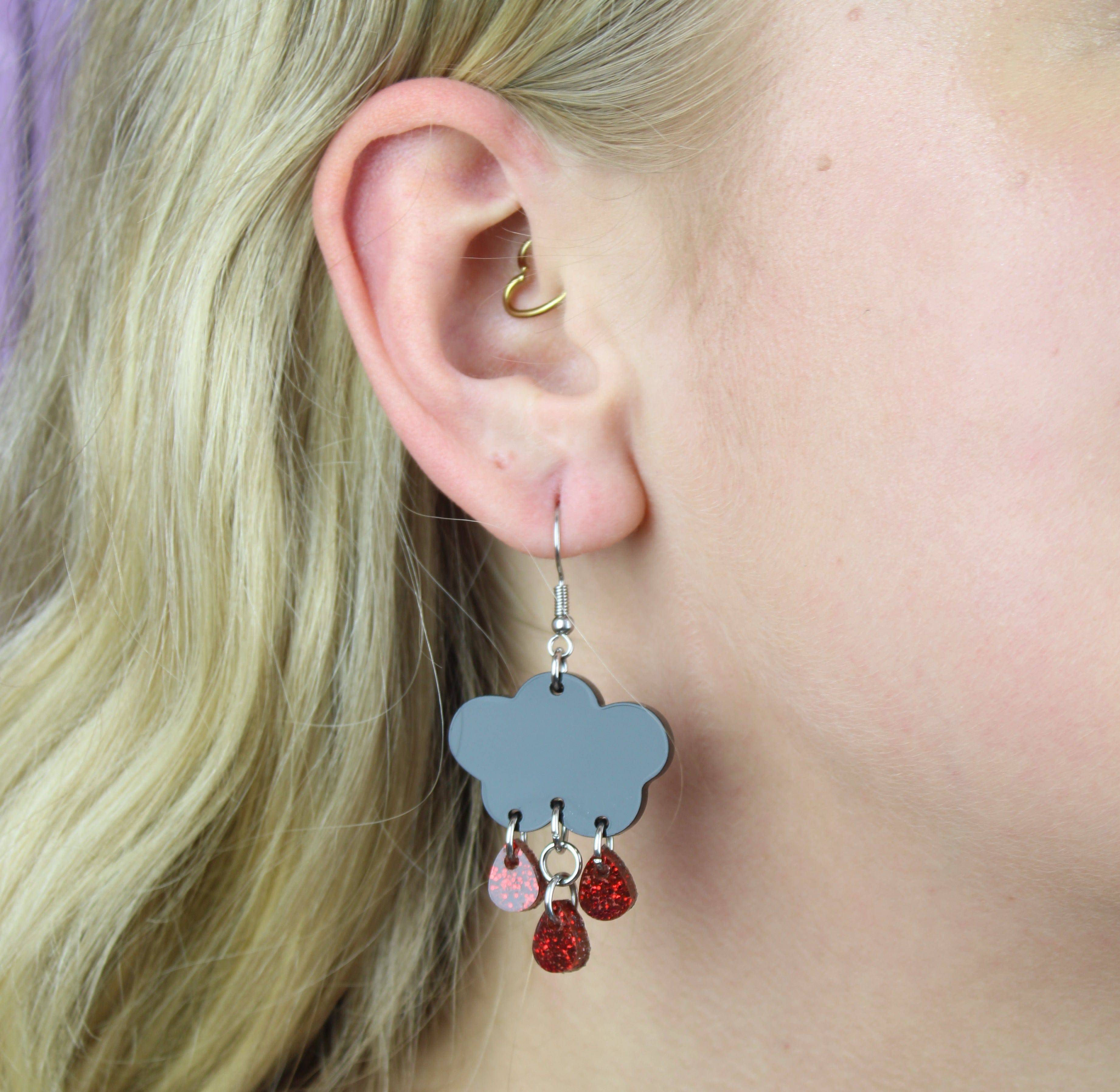 Acid Blood Earrings