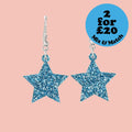 All That Glitters Blue Star Earrings