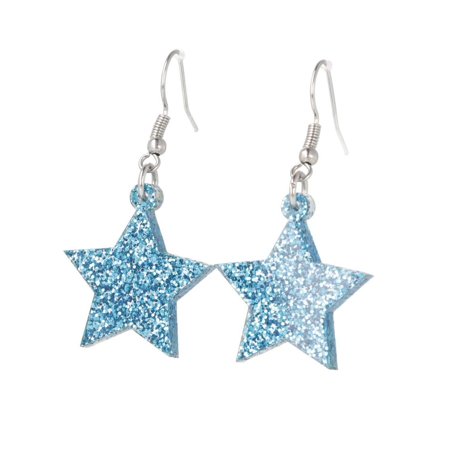 All That Glitters Blue Star Earrings