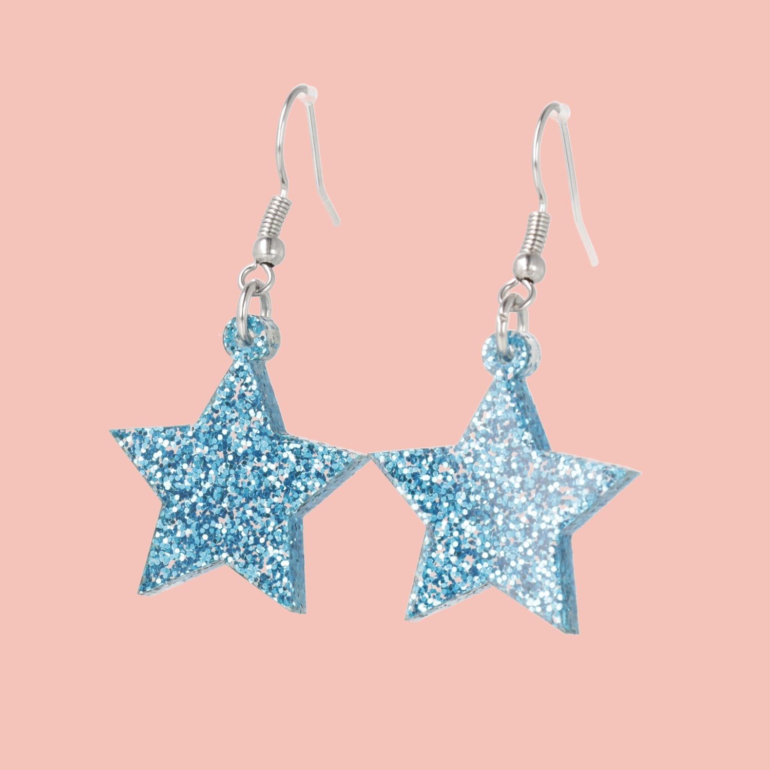 All That Glitters Blue Star Earrings