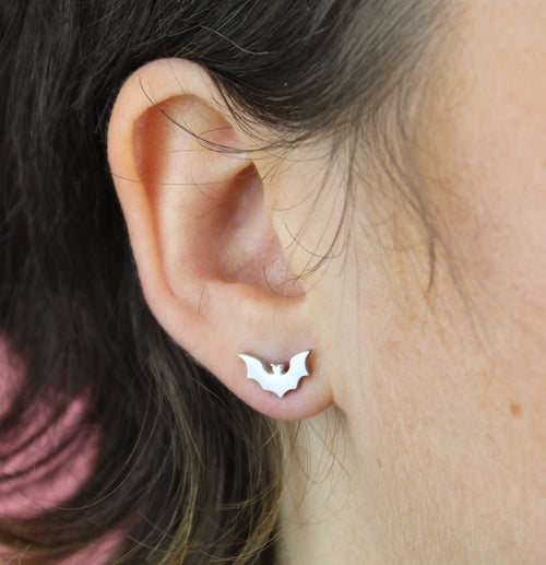 Bat Stud Earrings