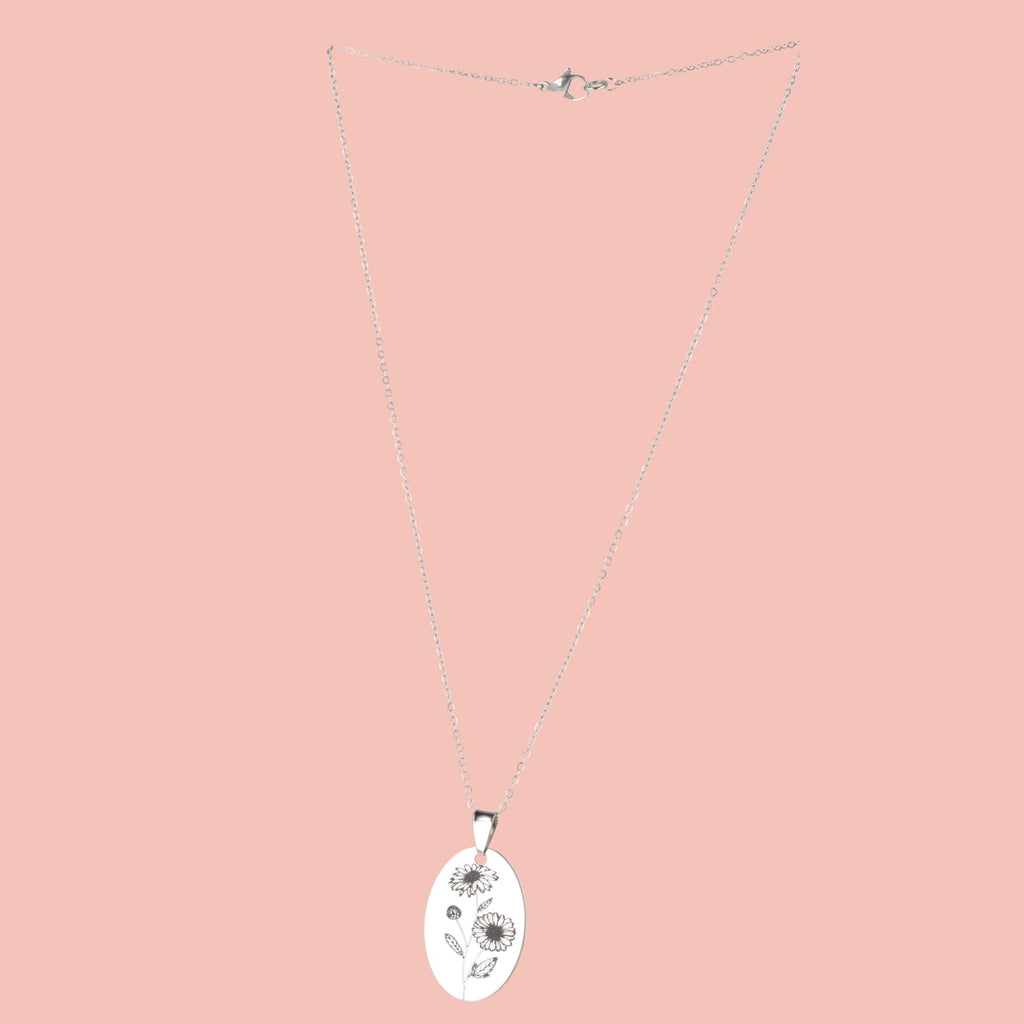 April Birth Flower Necklace - Daisy