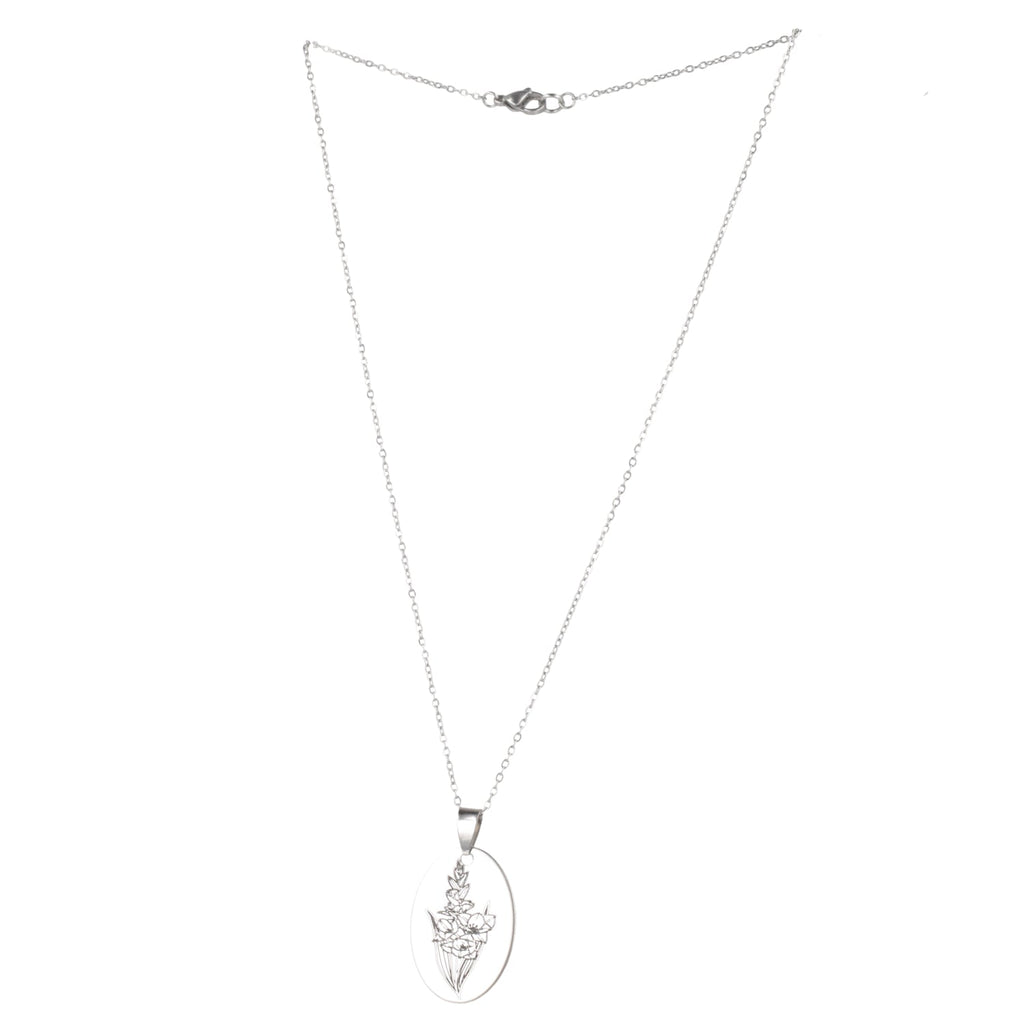 August Birth Flower Necklace - Gladiolus
