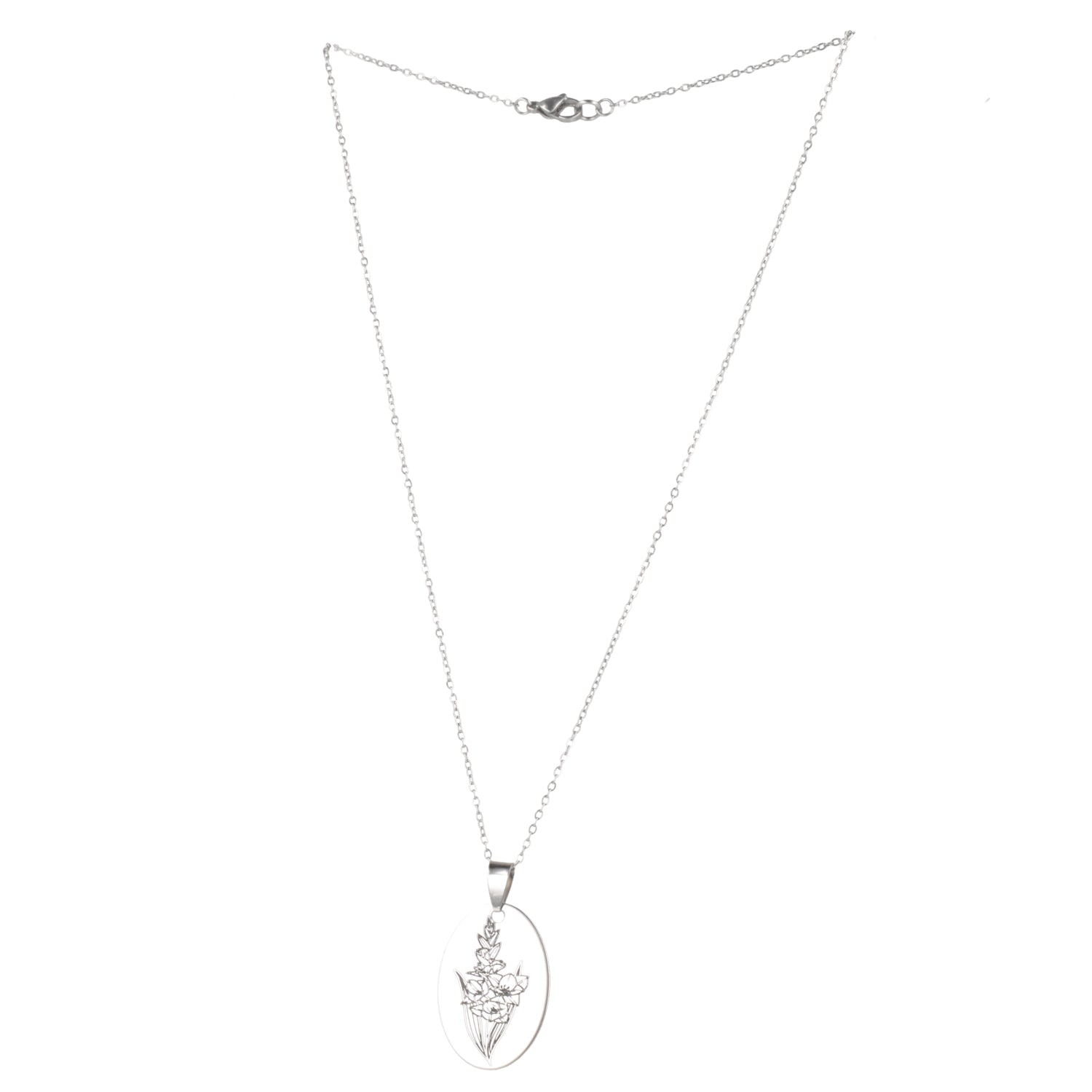 August Birth Flower Necklace - Gladiolus