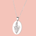 August Birth Flower Necklace - Gladiolus