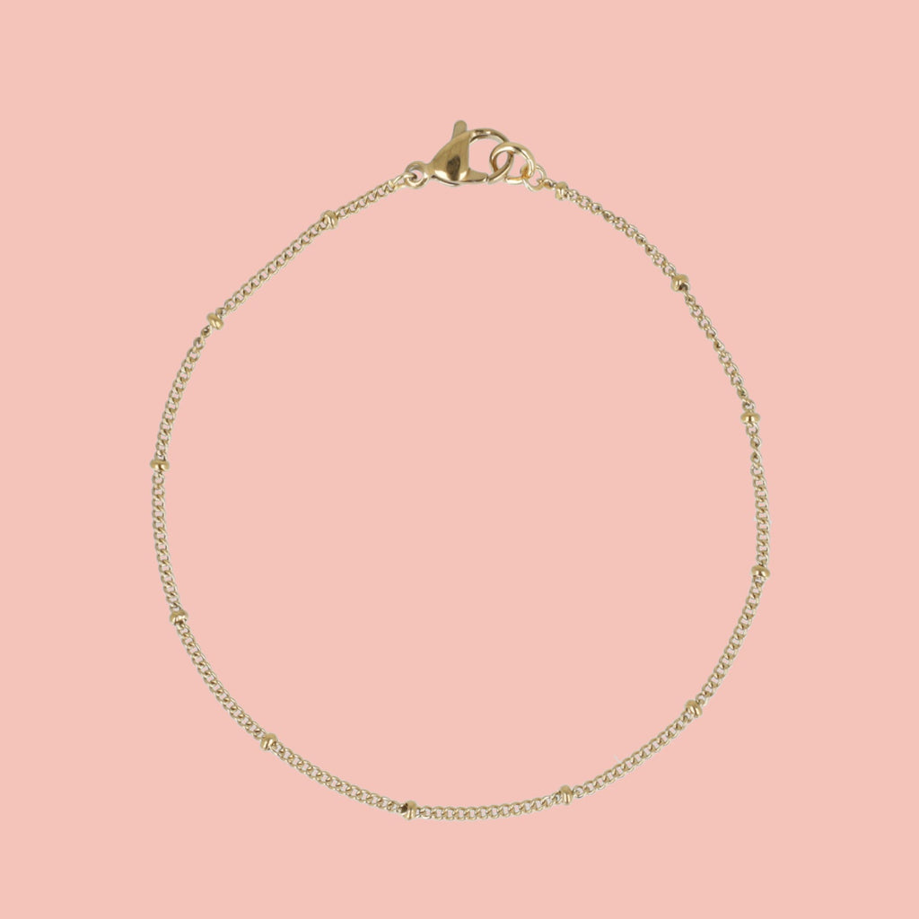 Beaded Bracelet (Gold Plated)