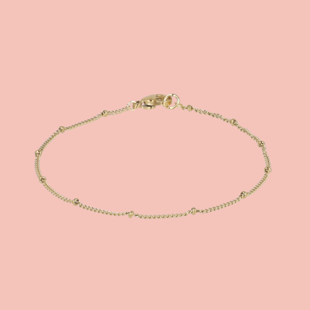 Beaded Bracelet (Gold Plated)