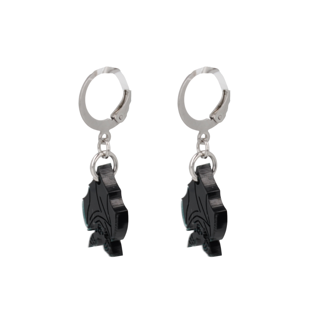 Bat Huggie Hoop Earrings