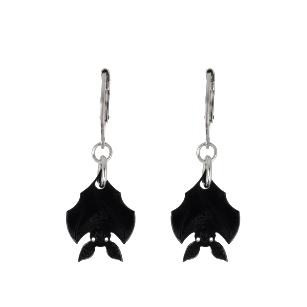 Bat Huggie Hoop Earrings