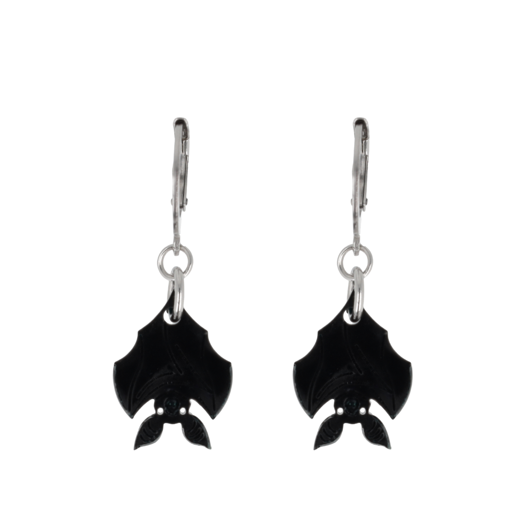 Bat Huggie Hoop Earrings